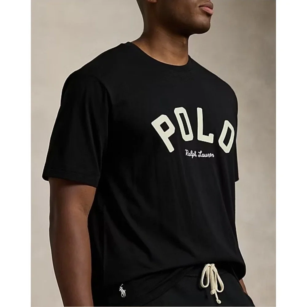 Polo Ralph Lauren Black Long Jersey Short Sleeve T-Shirt Men's 4XLT NWT $79